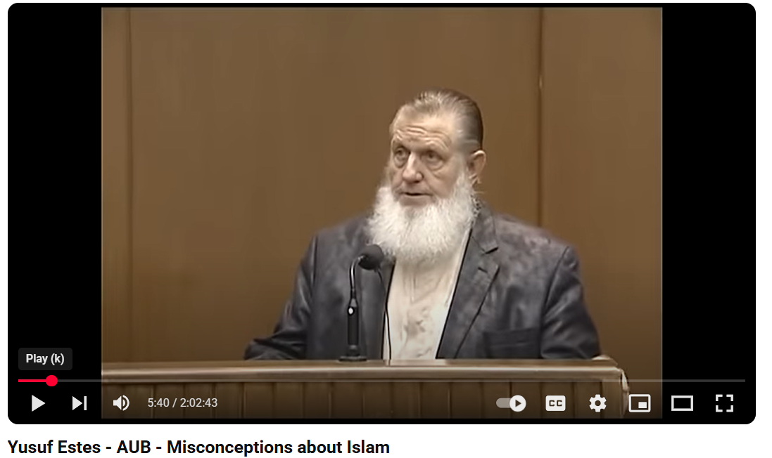 Yusuf Estes - AUB - Misconceptions about Islam